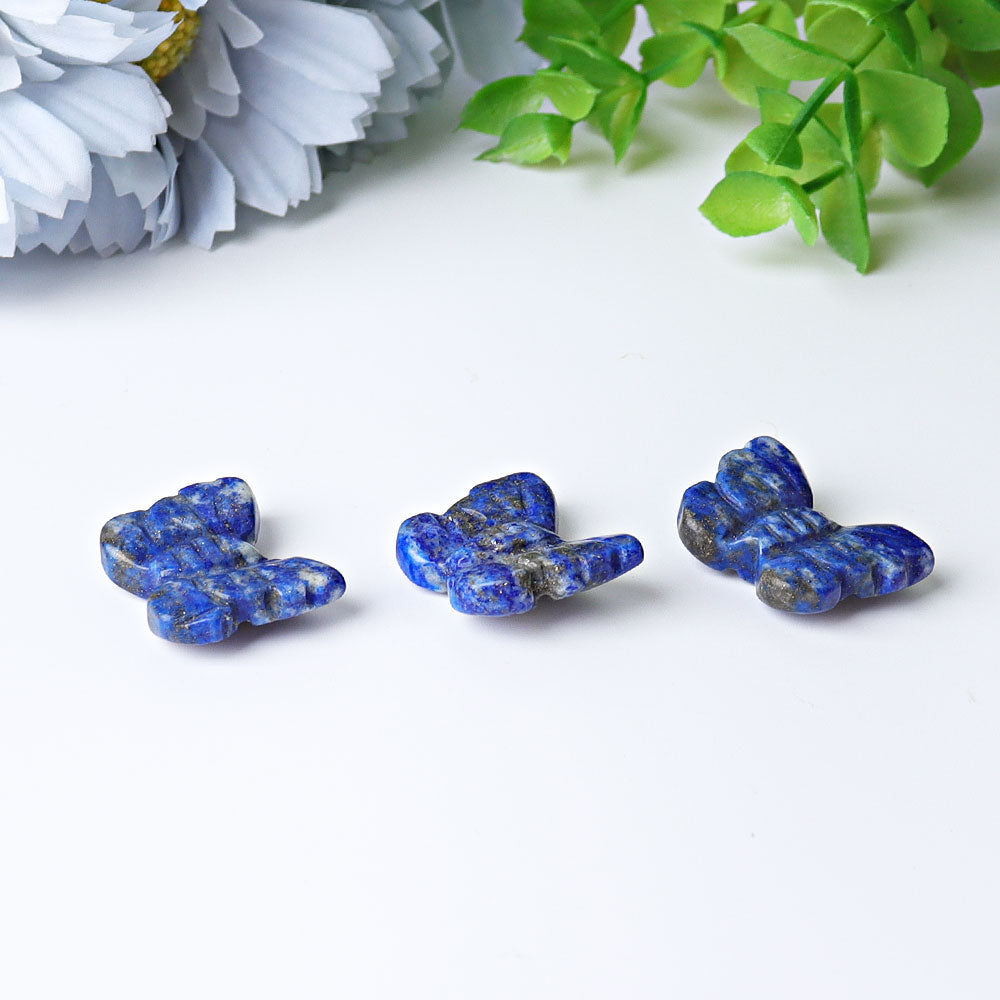 1 Inch Lapis Lazuli Mini Butterfly Crystal Carving
