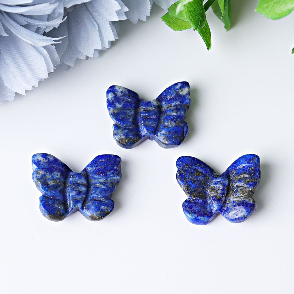 1 Inch Lapis Lazuli Mini Butterfly Crystal Carving