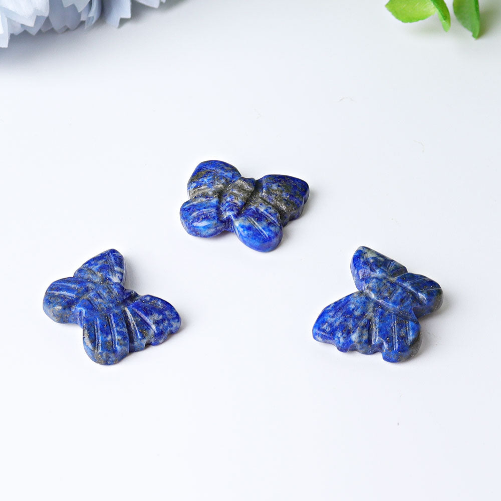 1 Inch Lapis Lazuli Mini Butterfly Crystal Carving
