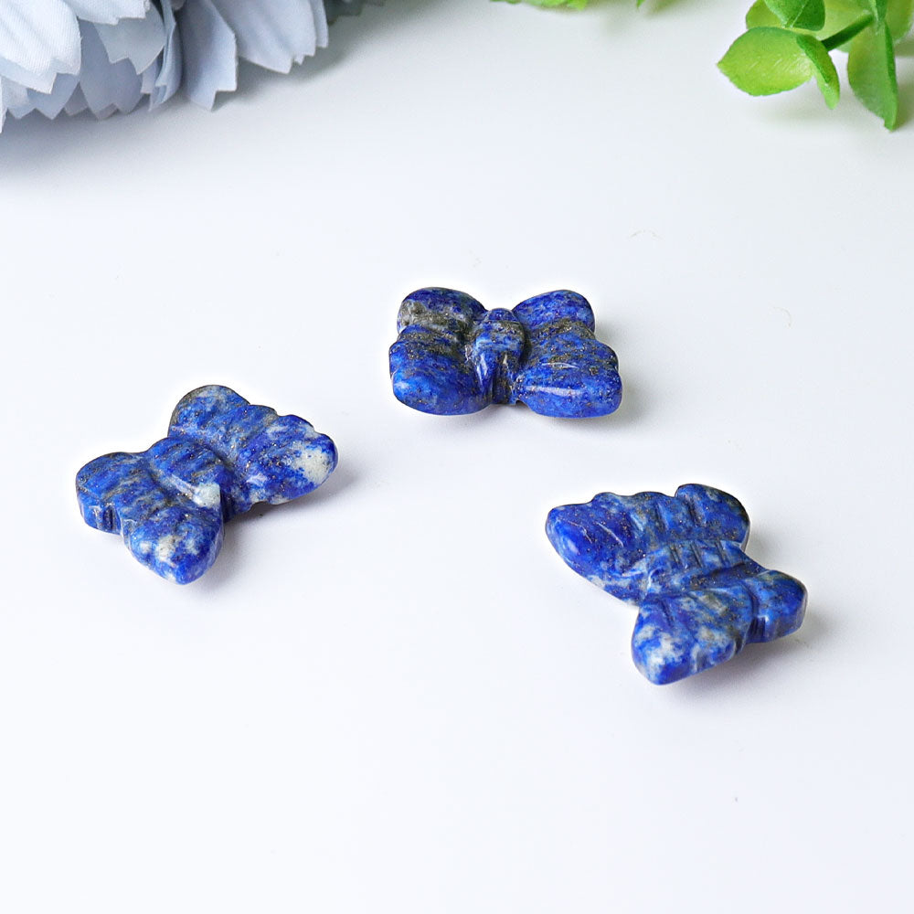 1 Inch Lapis Lazuli Mini Butterfly Crystal Carving