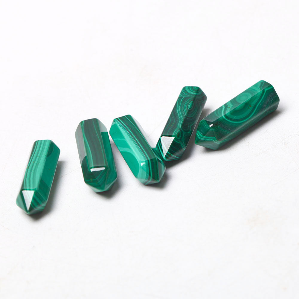 1 inch Natural Malachite Crystal Points for Healing & DIY