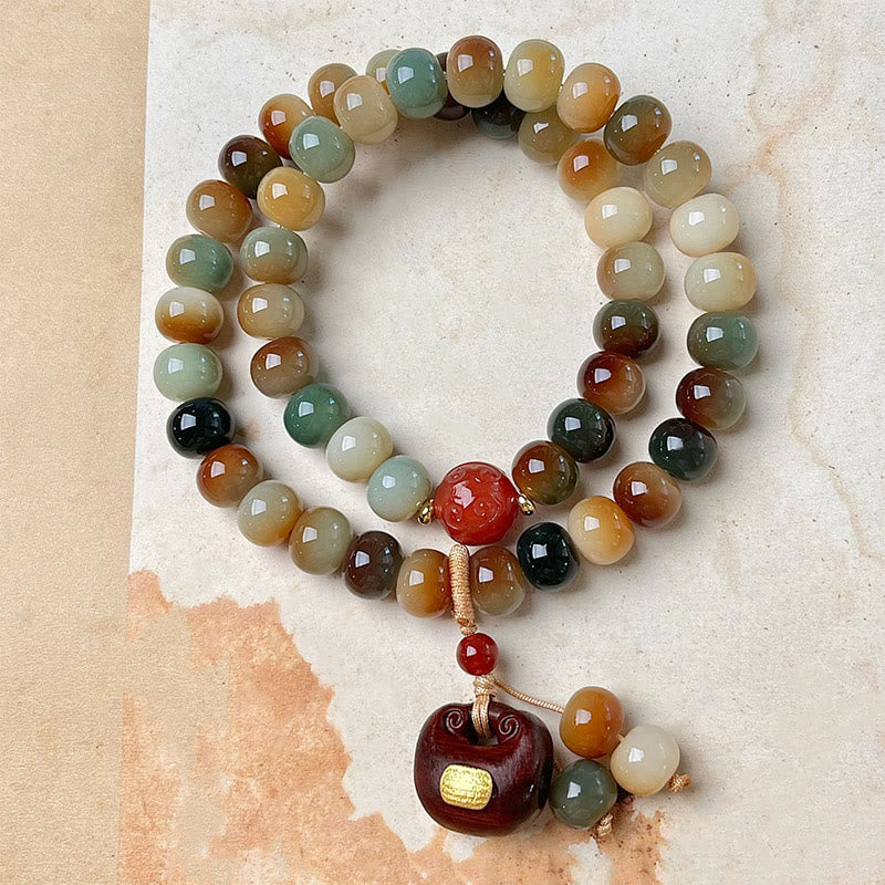 10*8mm Bodhi Seed Harmony Double Wrap Bracelet