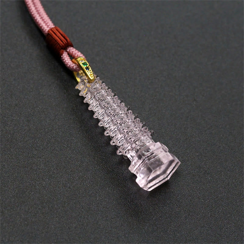 Liuli Ancient Pagoda Spiritual Necklace for Wisdom