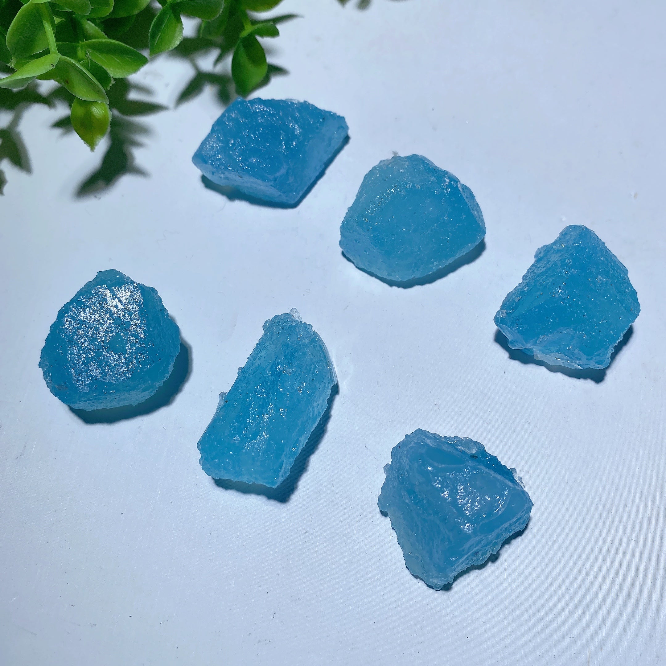 100g Aquamarine Raw Crystal Chunks 20-40mm Healing Stones