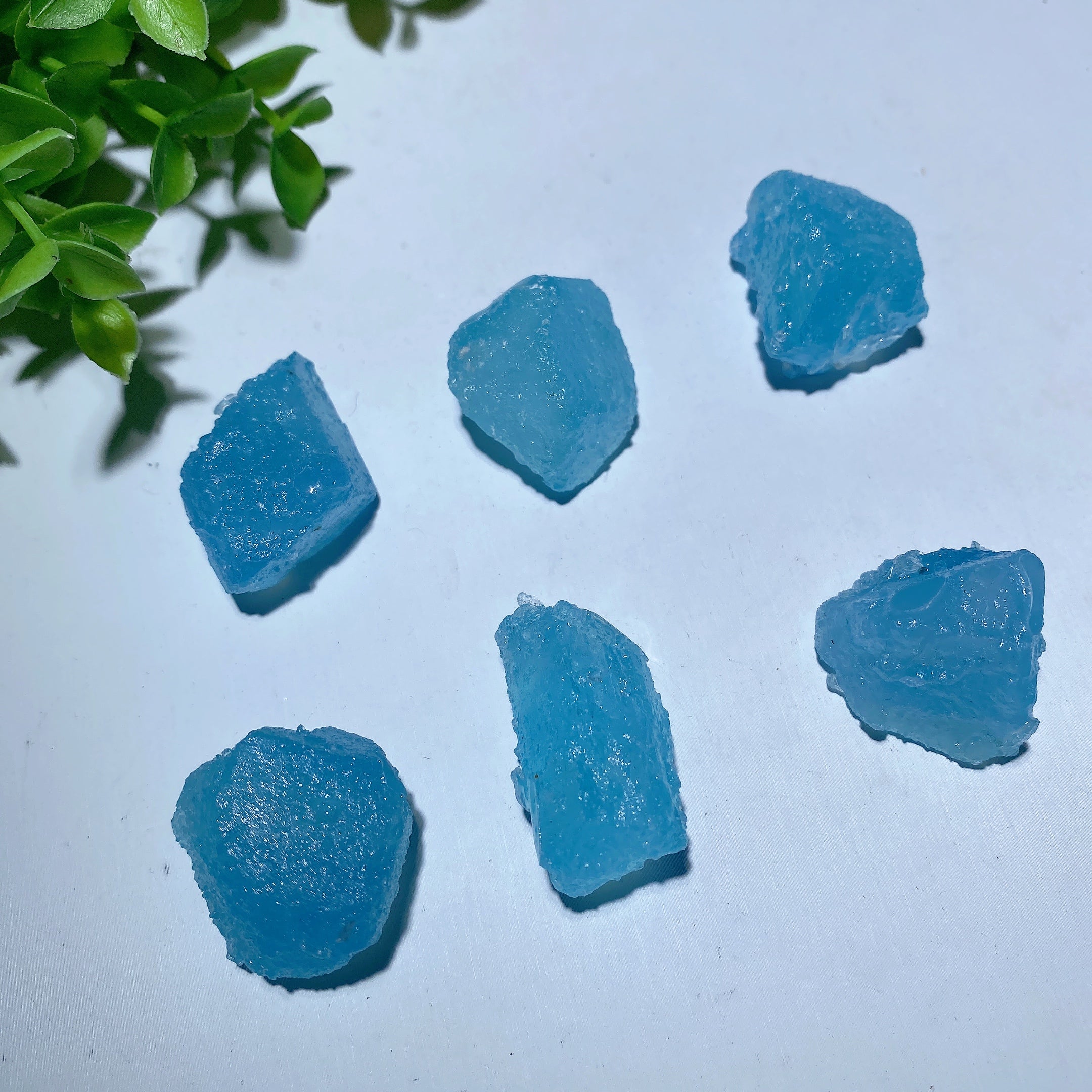 100g Aquamarine Raw Crystal Chunks 20-40mm Healing Stones
