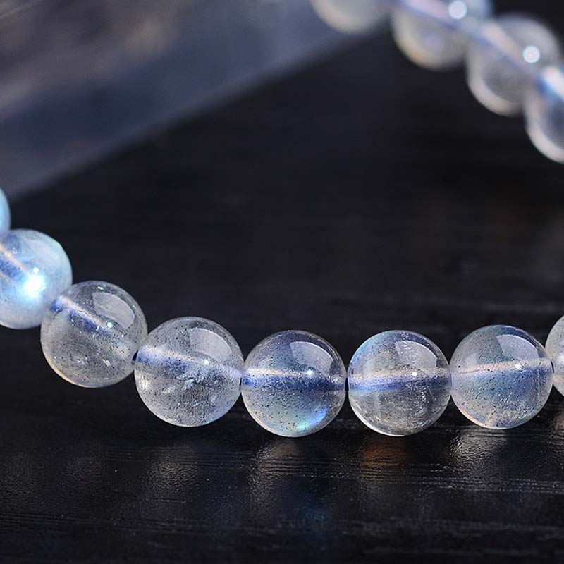 Natural Moonstone Healing Bracelet 6mm Beads for Calm