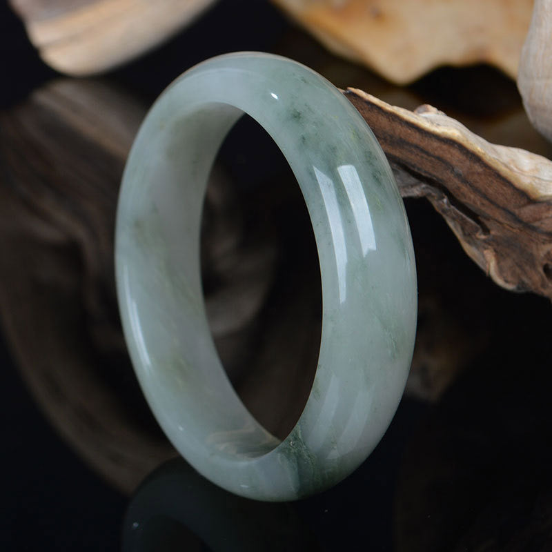 52mm Natural Jade Bracelet for Luck and Prosperity