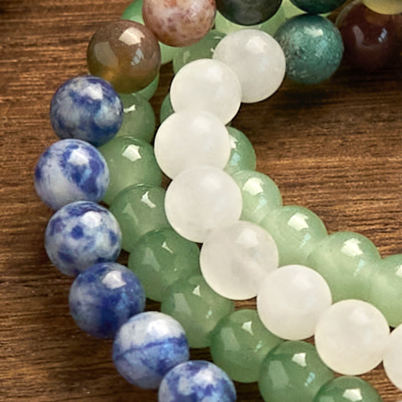 108 Bead Green Aventurine Mala Bracelet for Luck & Balance