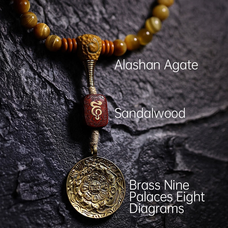 108 Bead Tiger Eye Protection Mala Bracelet 6mm or 8mm