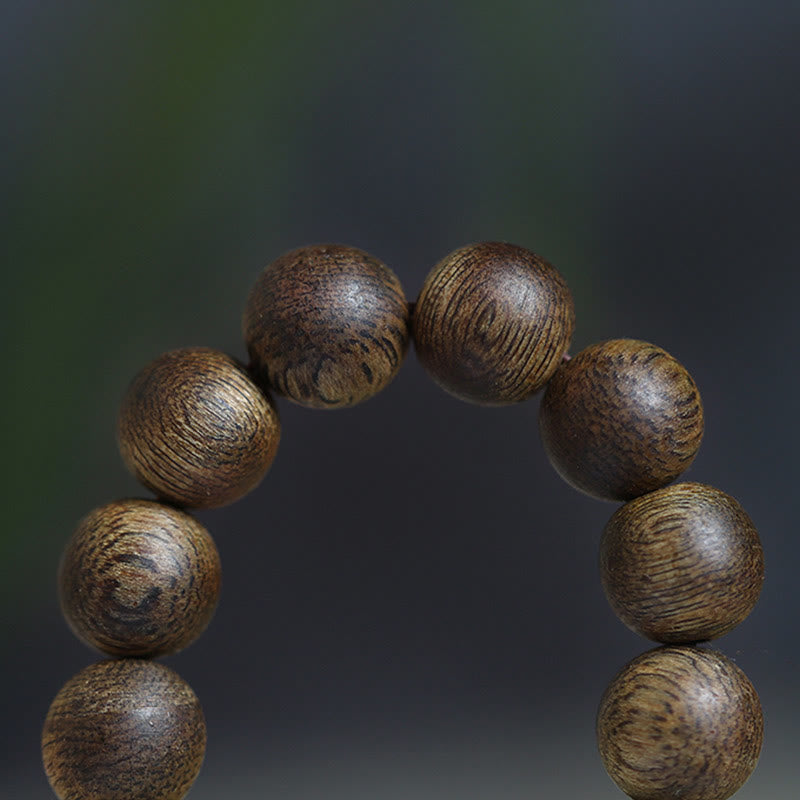 108 Mala Beads Agarwood Bracelet for Balance & Strength