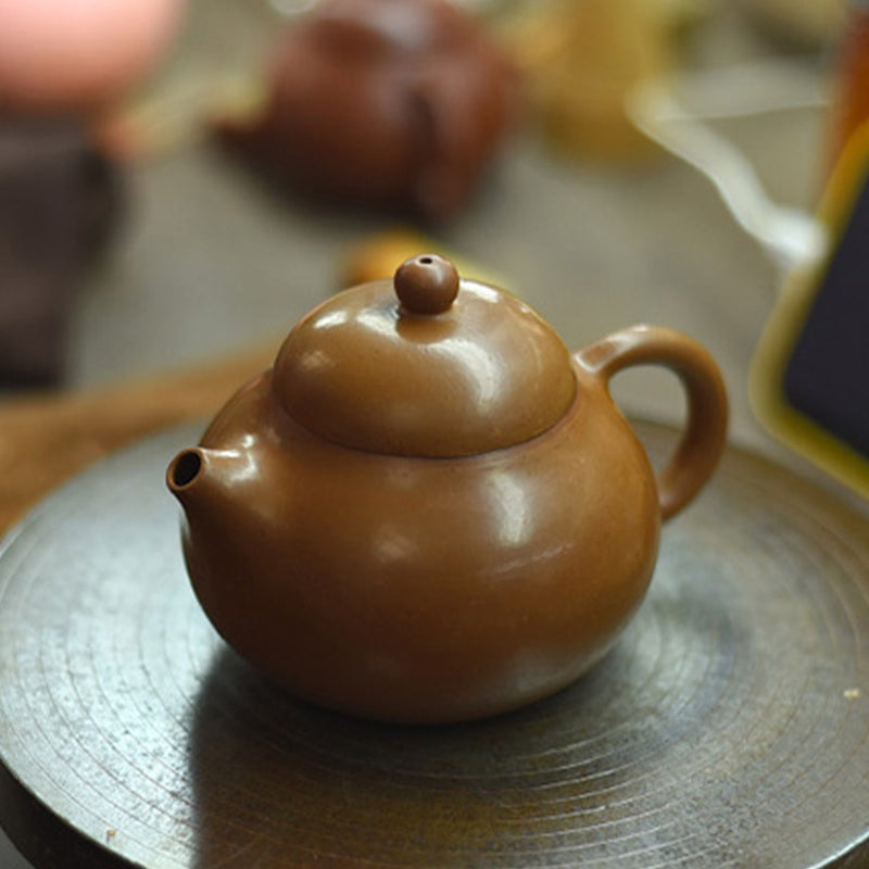 Small Size Yixing Wen Dan Purple Clay Teapot 110ml