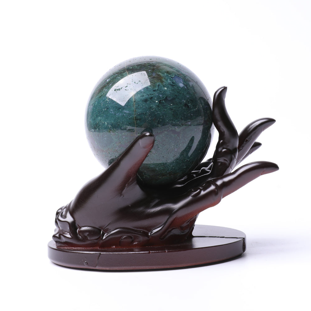 10cm Resin Guanyin Hand Crystal Display Stand