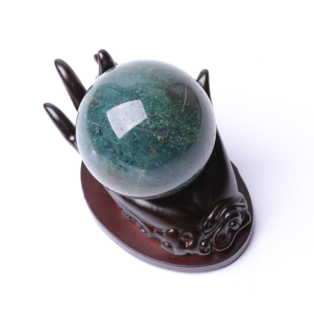 10cm Resin Guanyin Hand Crystal Display Stand