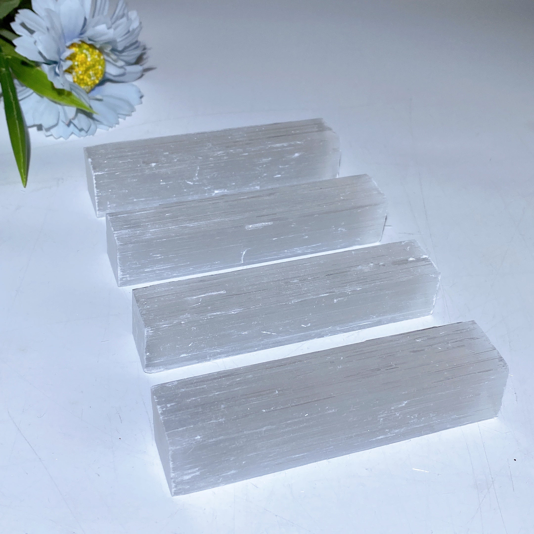 10cm Selenite Stick Raw Crystal for Healing Energy & Meditation