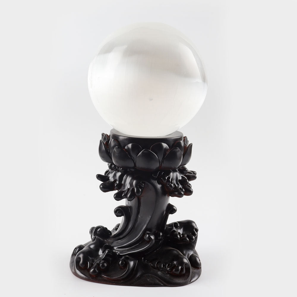 10cm Selenite White Sphere for Chakra Healing and Balance