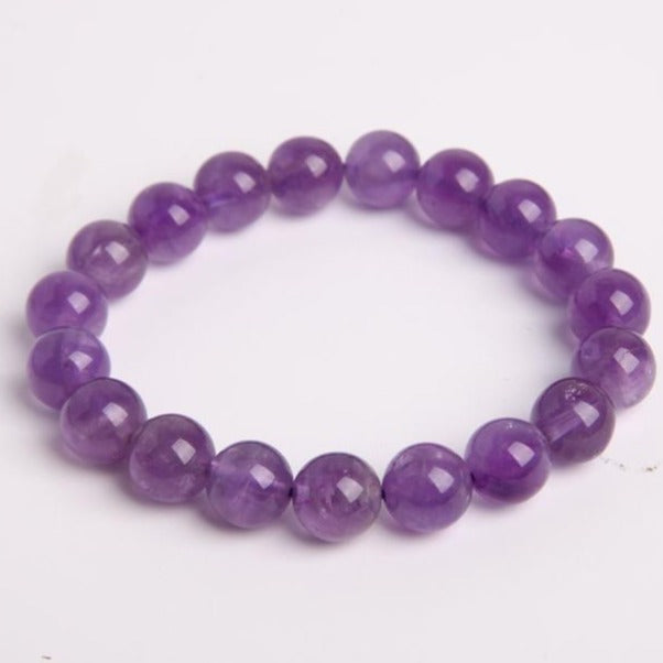 10mm Amethyst Crystal Healing Bracelet