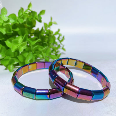 10mm Aura Crystal Healing Bangle for Spiritual Protection