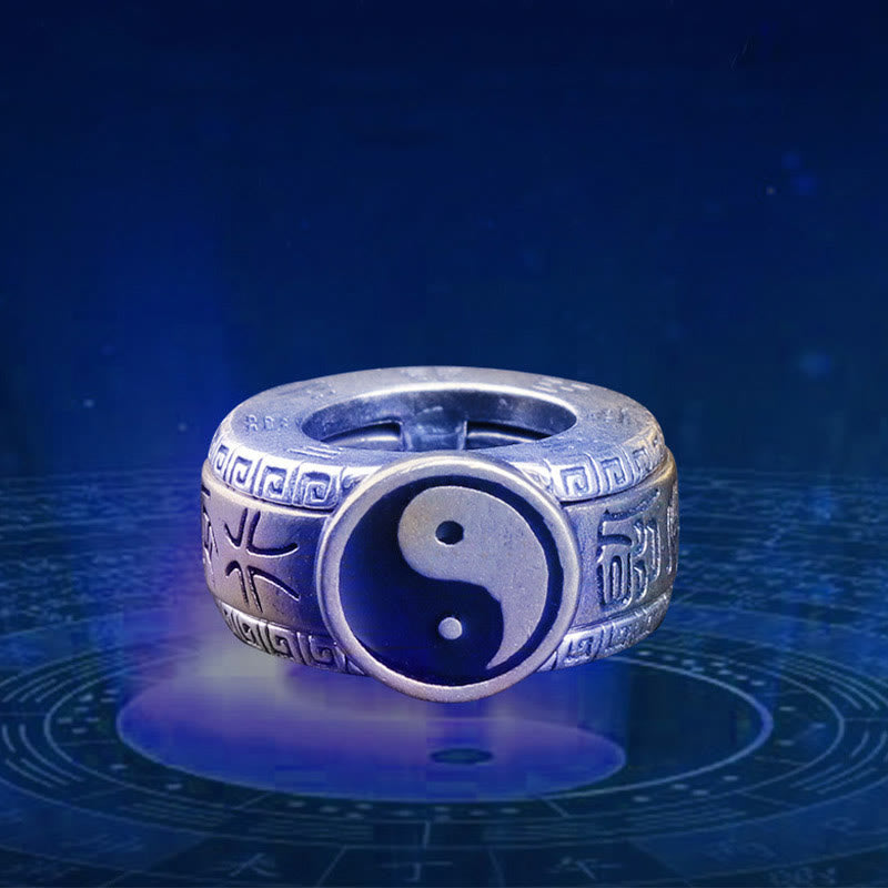 10mm Black Obsidian Yin Yang Strength Bracelet