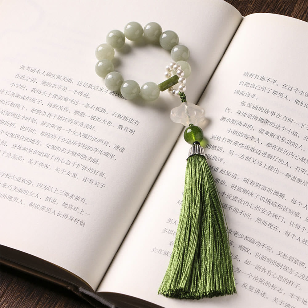 10mm Jade Prosperity Mala Bracelet for Abundance