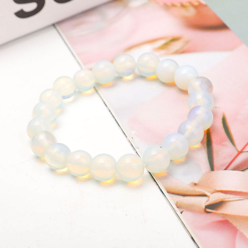 10mm Opalite Spiritual Bracelet for Healing & Protection