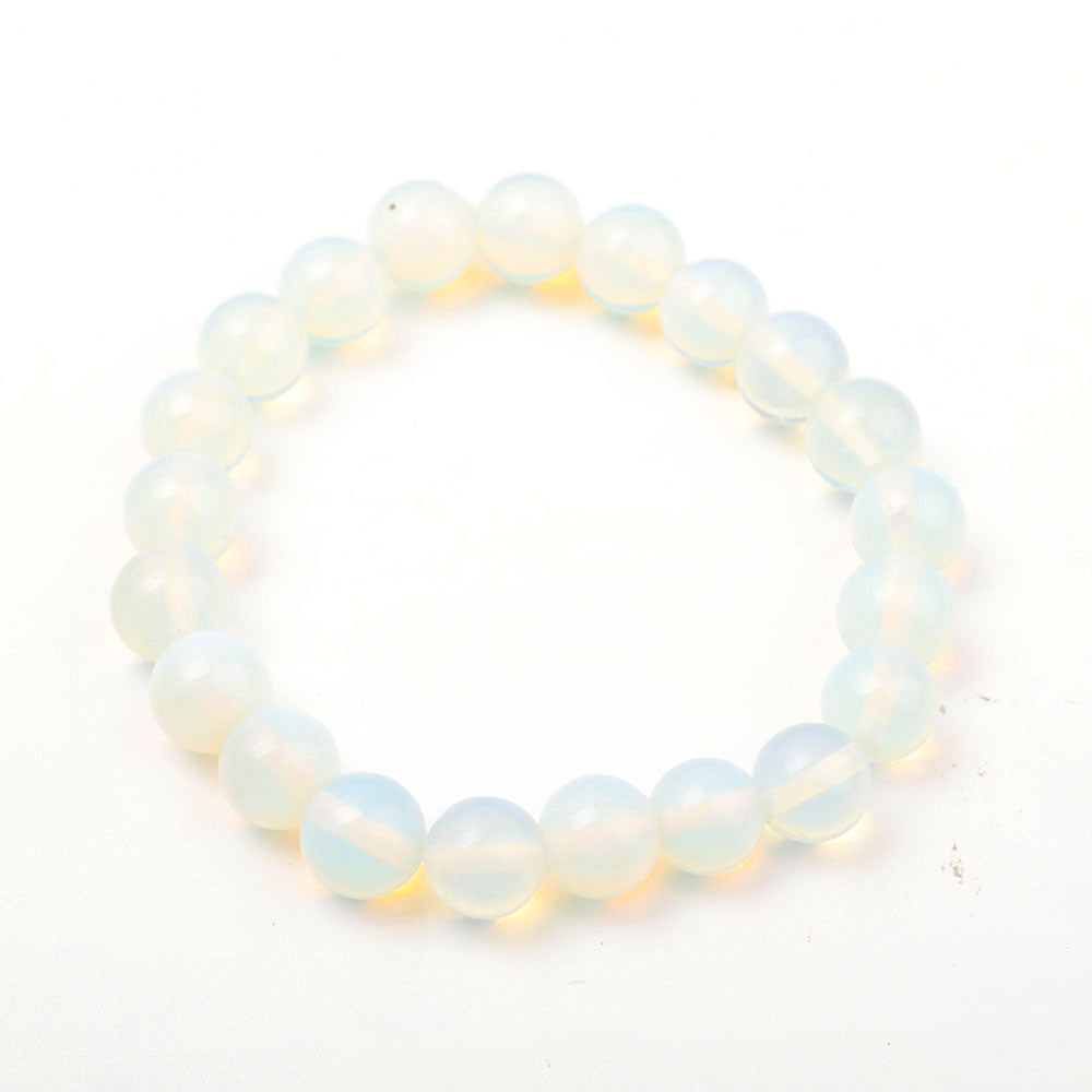 10mm Opalite Spiritual Bracelet for Healing & Protection