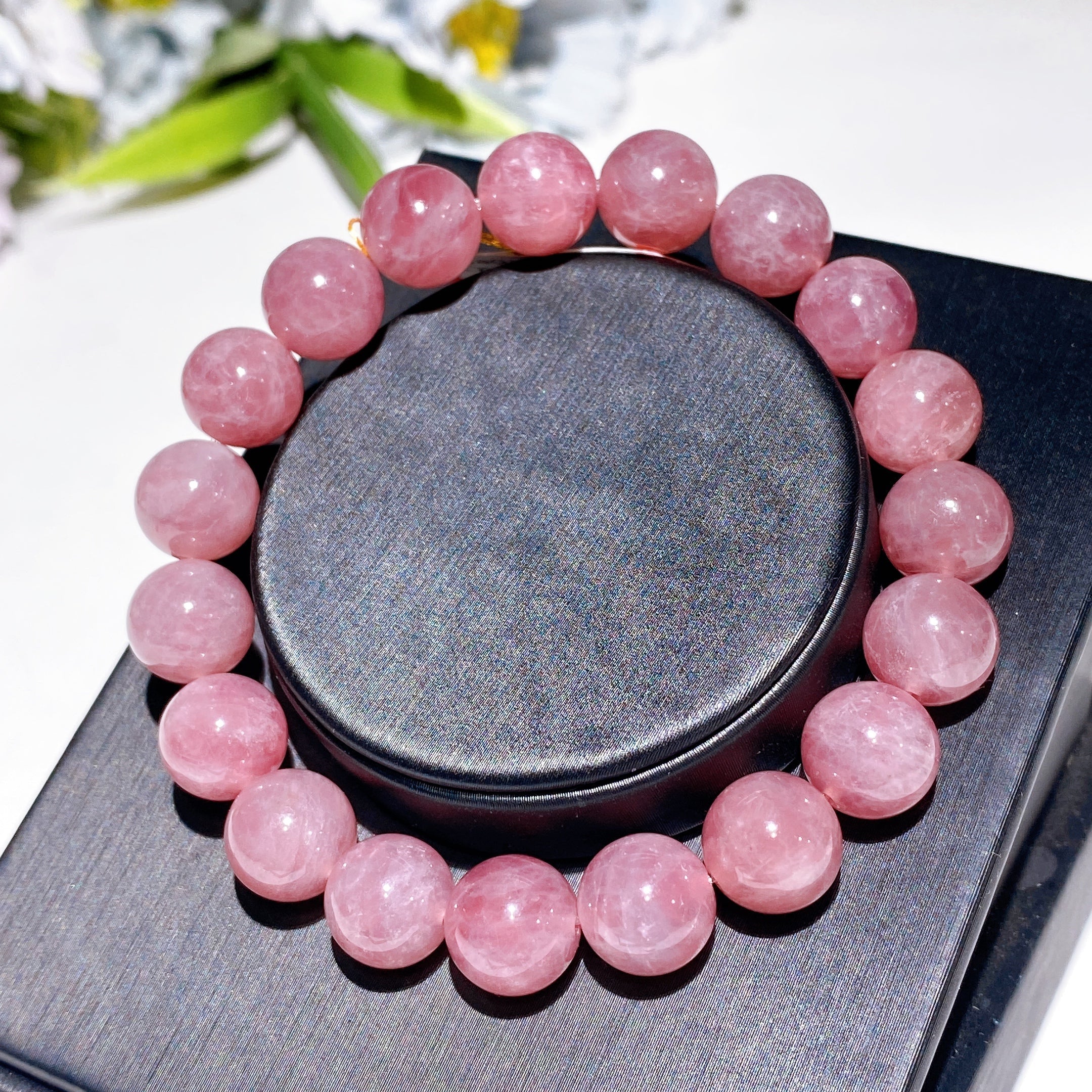 10mm Rose Quartz Healing Bracelet Pink Crystal Beads