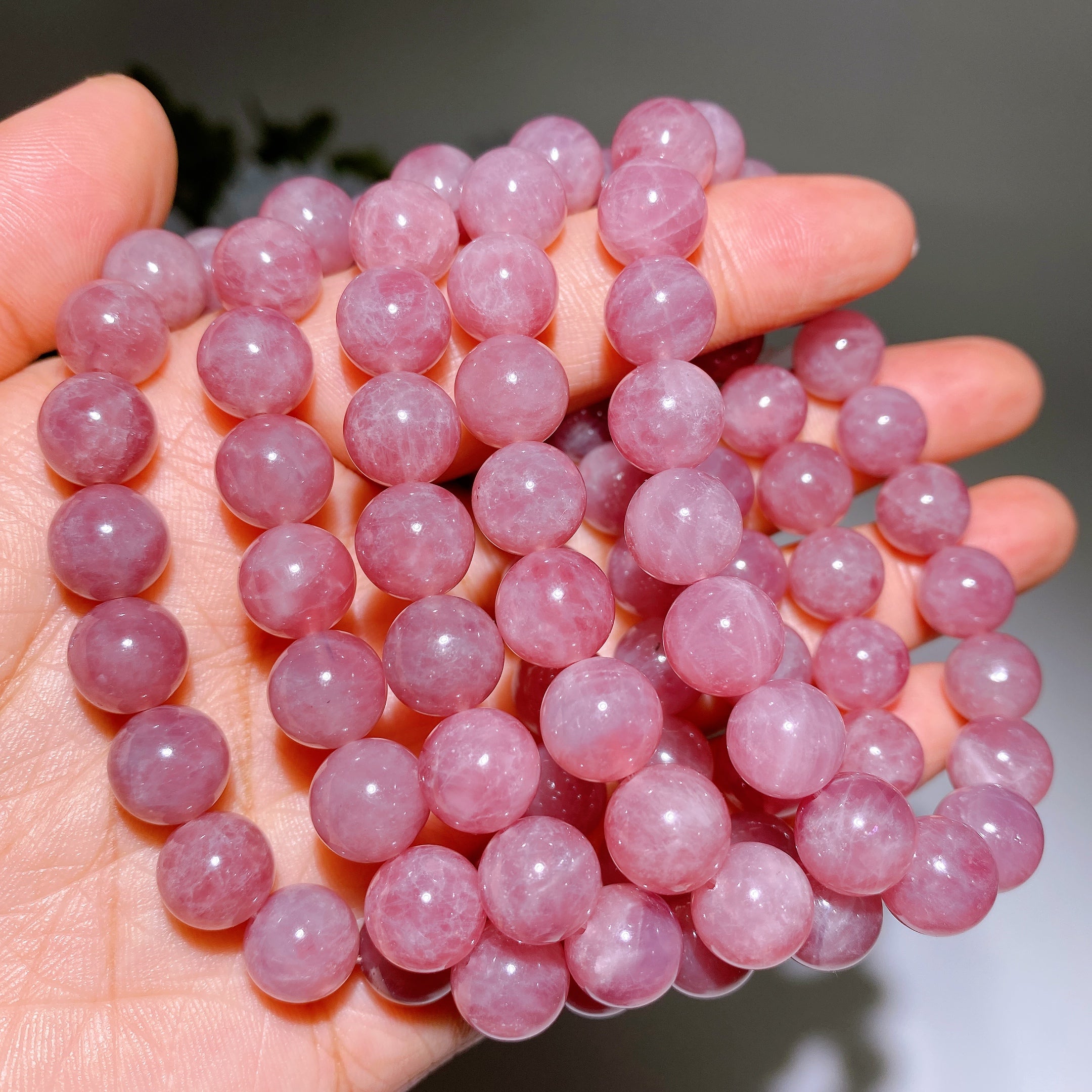 10mm Rose Quartz Healing Bracelet Pink Crystal Beads