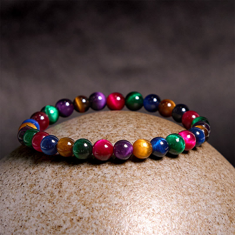 10mm Tiger Eye Courage Bracelet for Strength & Confidence