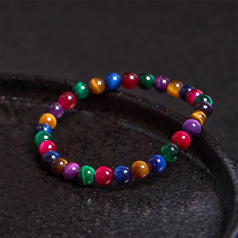 10mm Tiger Eye Courage Bracelet for Strength & Protection