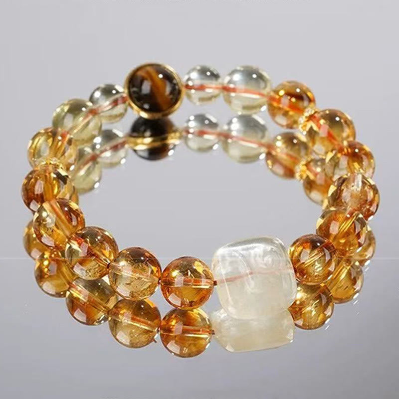 10mm Topaz Kindness Spiritual Bracelet for Inner Peace