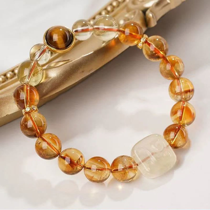 10mm Topaz Kindness Spiritual Bracelet for Inner Peace