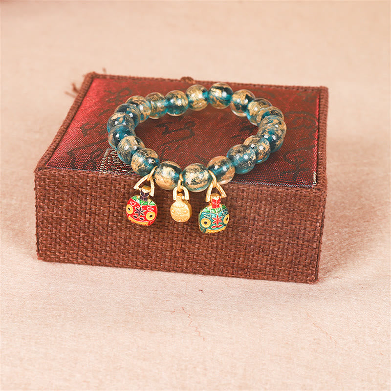 10mm Turquoise Dorje Strength Bead Bracelet