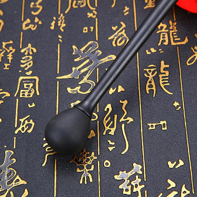 11.5cm Wooden Fish Drum with Koi Pattern | Mindfulness Meditation