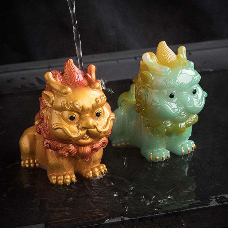 Color Changing PiXiu Resin Tea Pet | Zen Home Decor