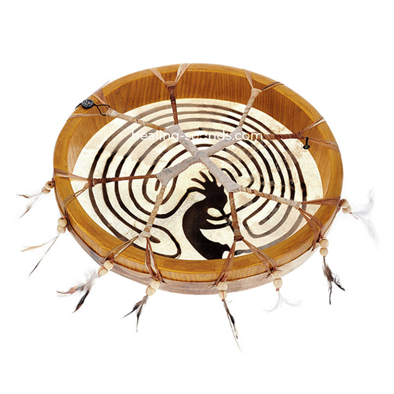 12" to 18" Handmade Shaman Frame Drum - Goat Skin