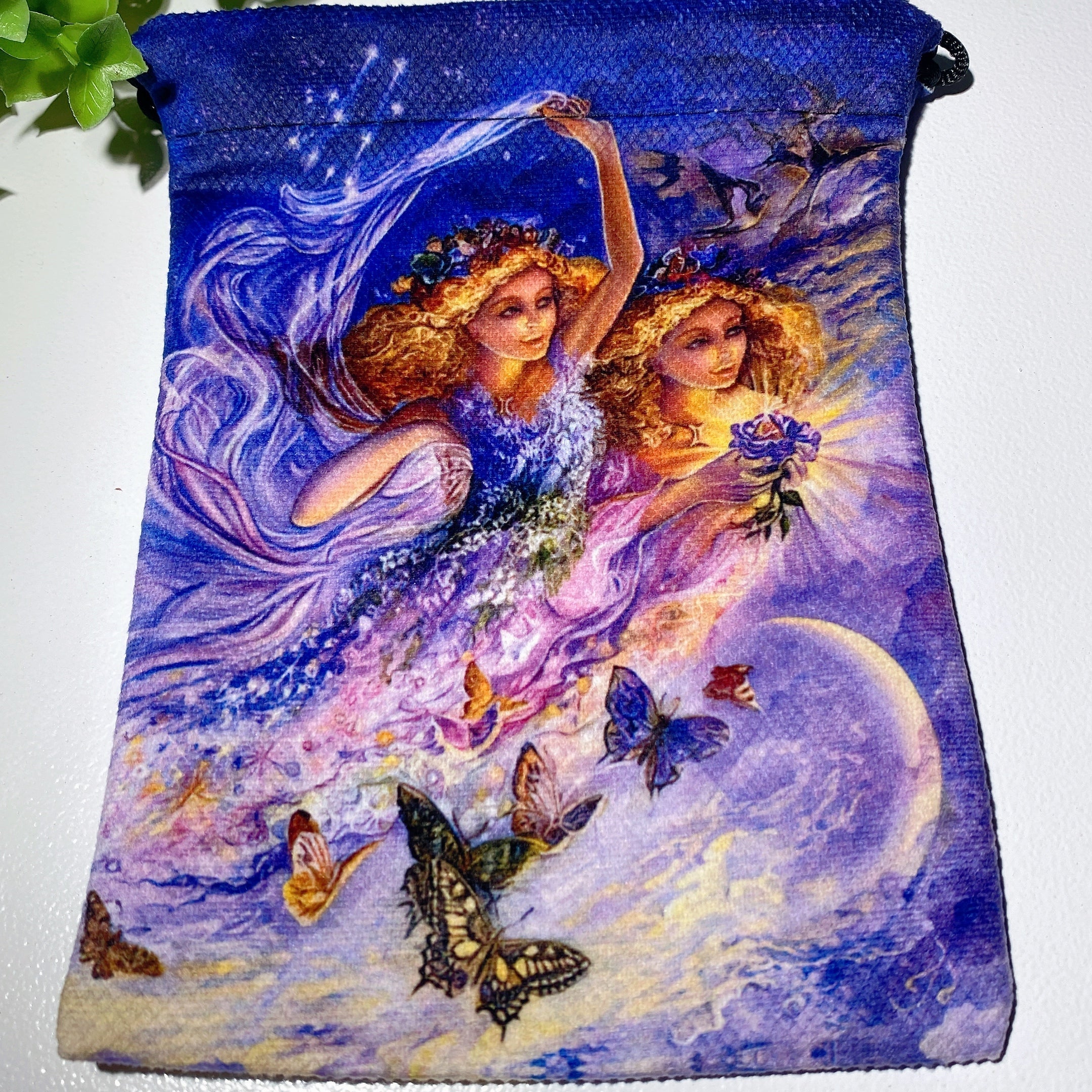 12 Zodiac Constellation Printed Yoga Mat Bag Crystal Healing Pouch