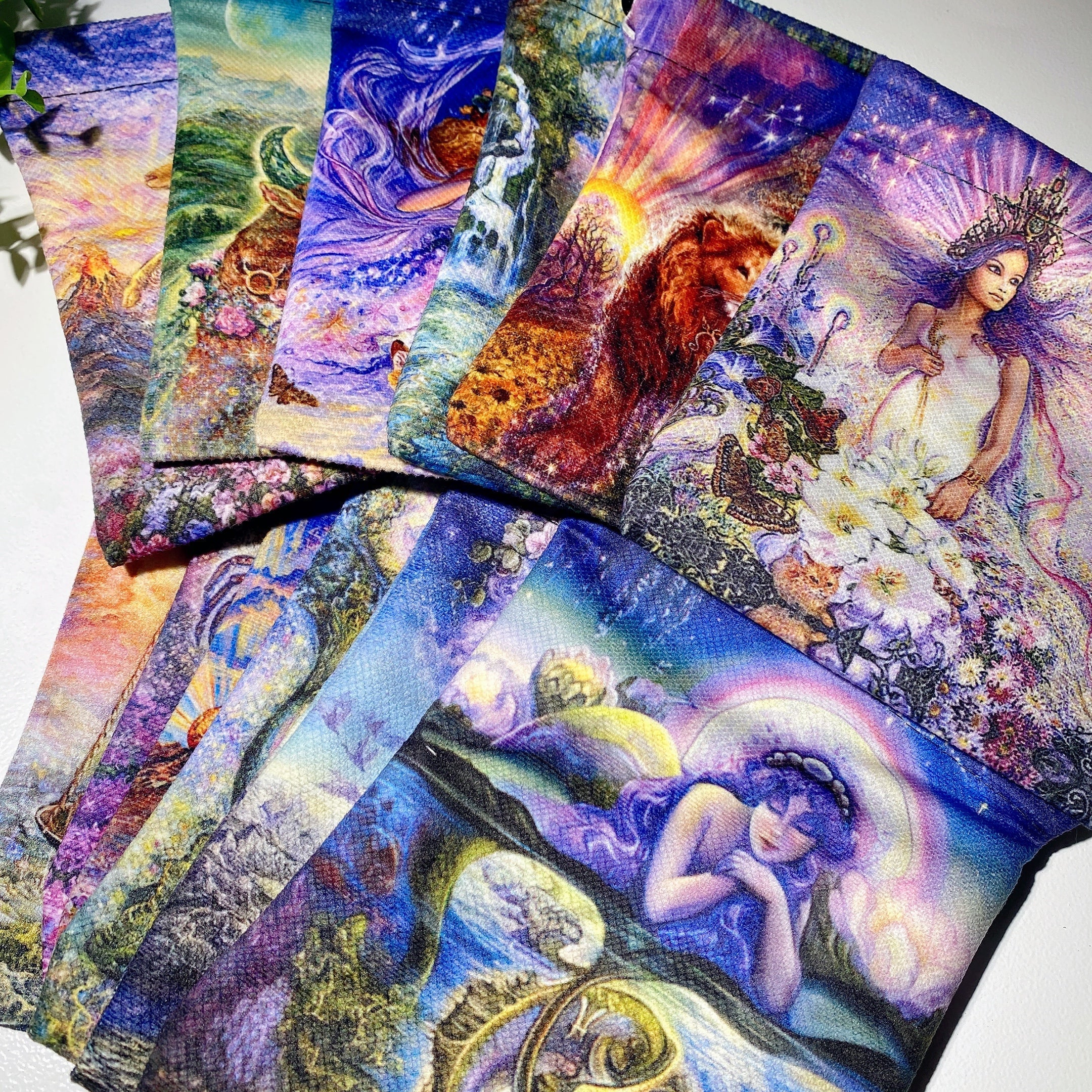 12 Zodiac Constellation Printed Yoga Mat Bag Crystal Healing Pouch
