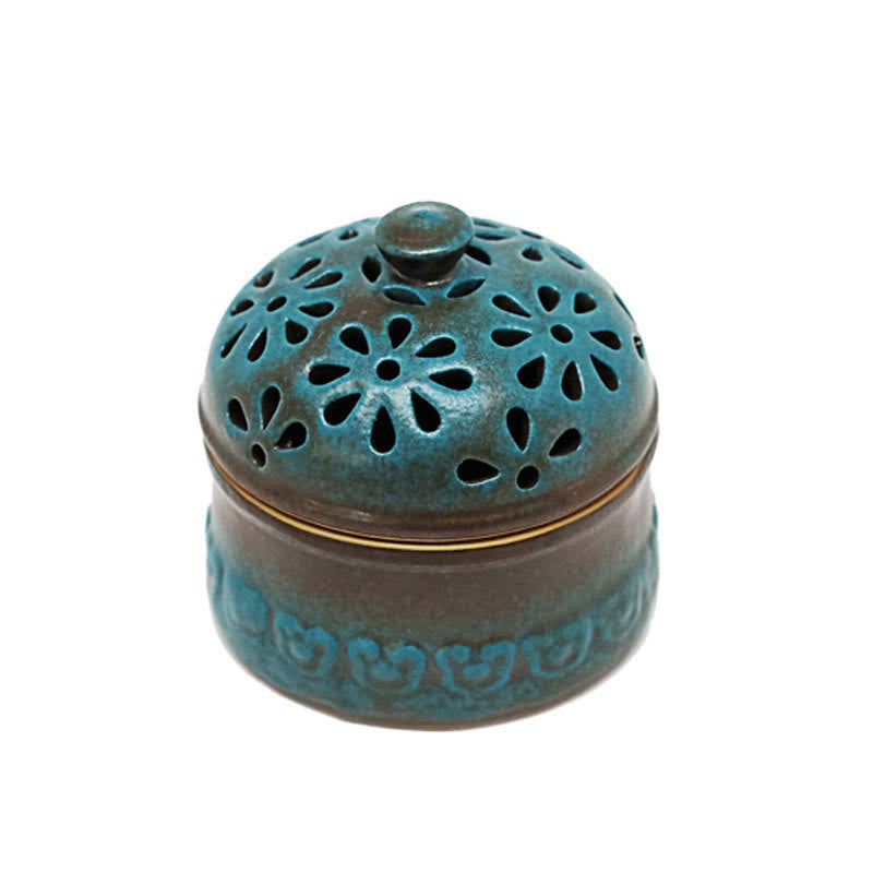 8.5cm Ceramic Incense Burner for Meditation and Relaxation