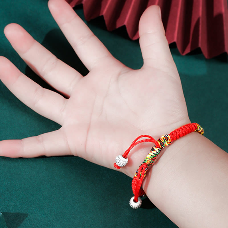 925 Sterling Silver Red String Bracelet Kids | Strength & Protection