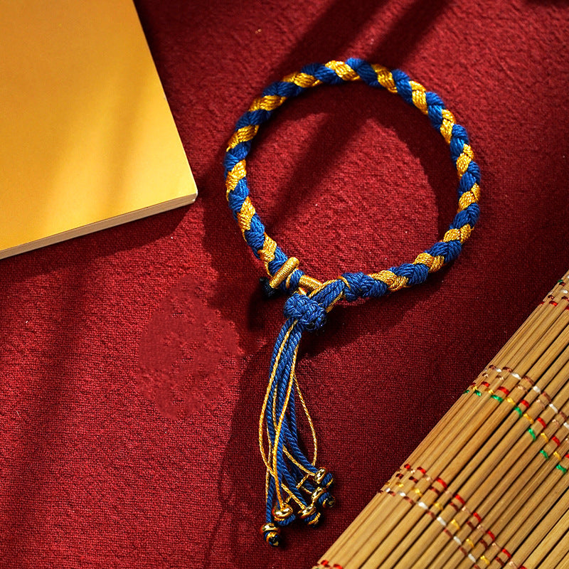 Dragon Scale Luck Bracelet with Five Gods of Wealth