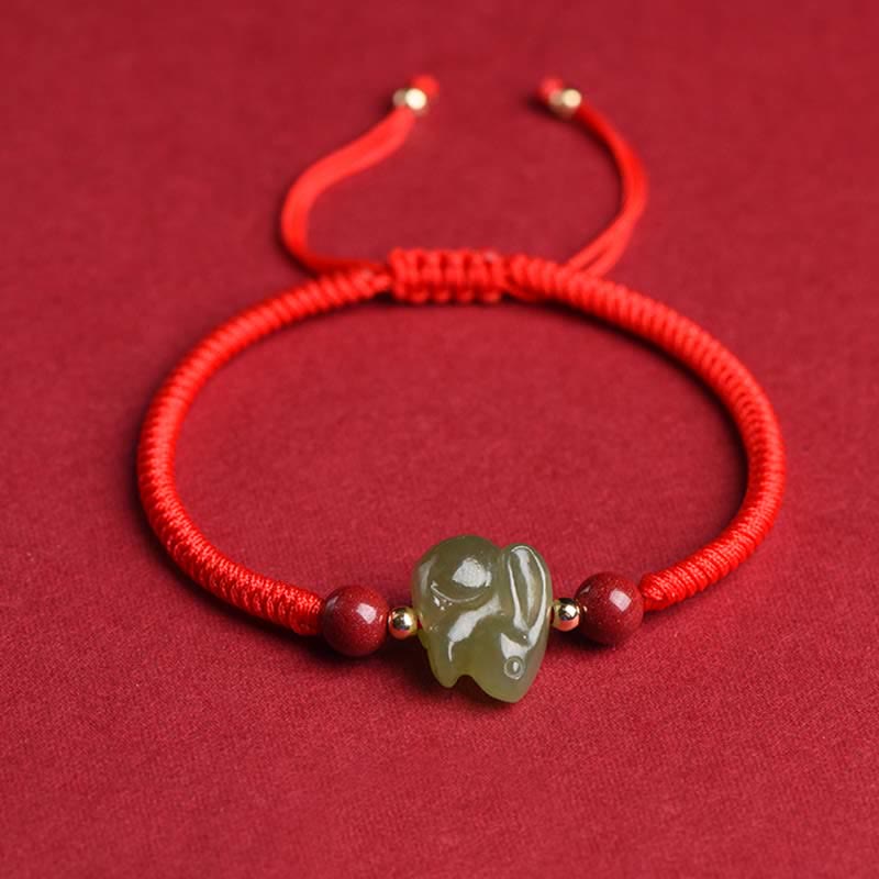 Year of the Rabbit Hetian Jade Abundance Bracelet