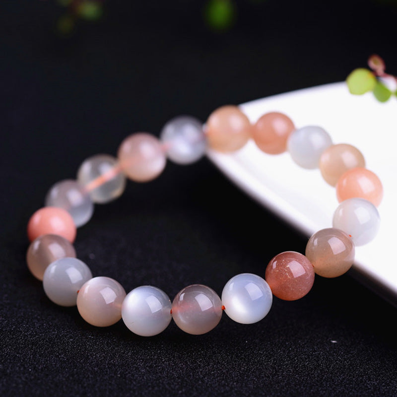 8mm Moonstone Wealth Bracelet for Positive Energy
