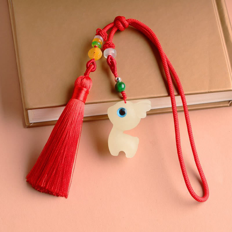 Glowstone Lucky Deer Key Chain for Spiritual Jewelry Blessing