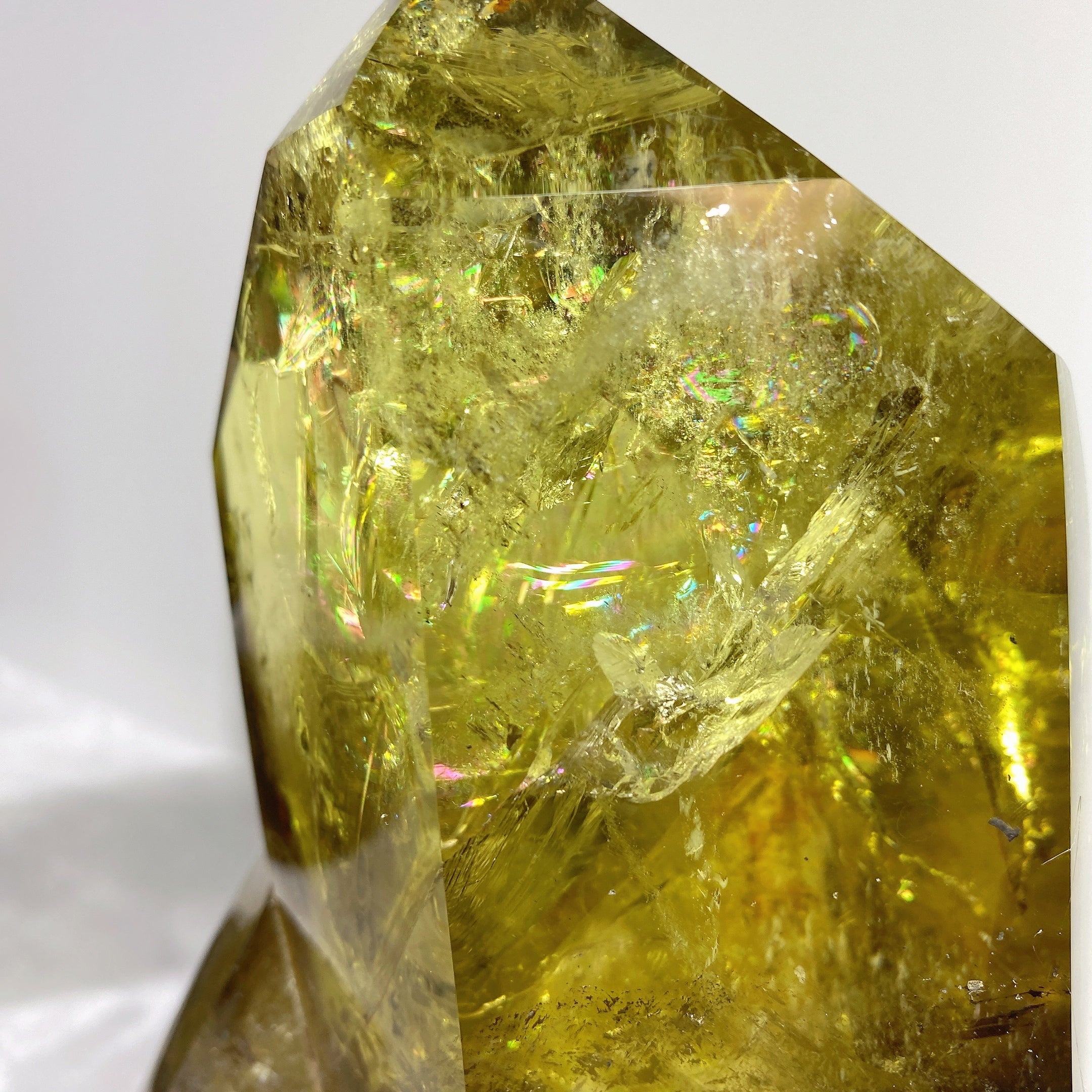 12cm Rainbow Citrine Crystal Tower for Healing & Energy