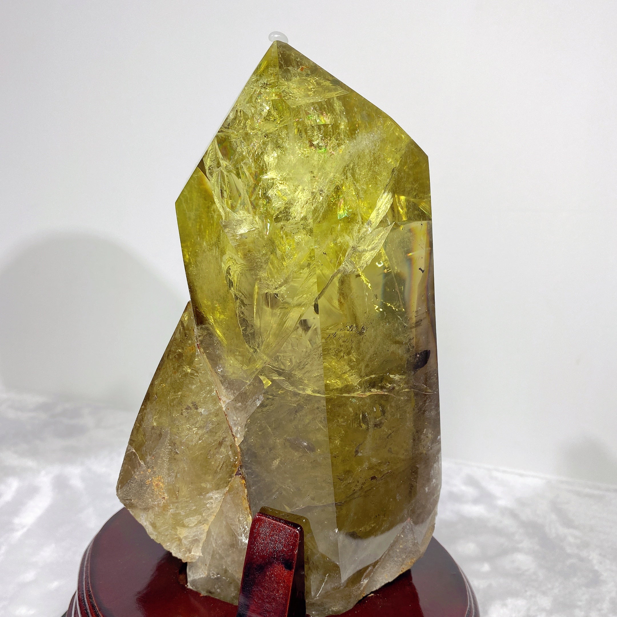 12cm Rainbow Citrine Crystal Tower for Healing & Energy