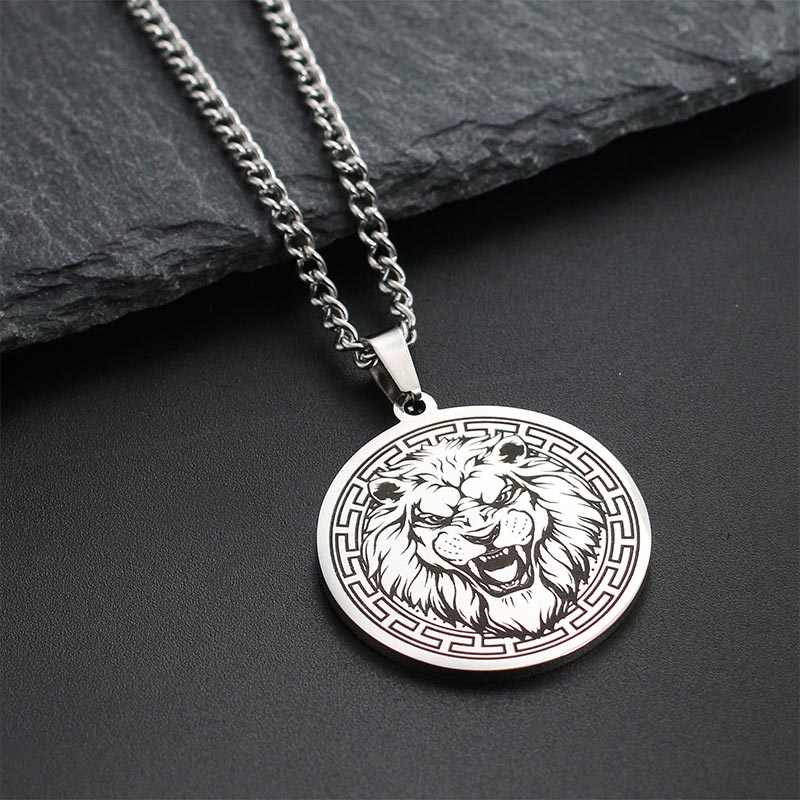 Titanium Steel Spiritual Protection Pendant Necklace Unisex