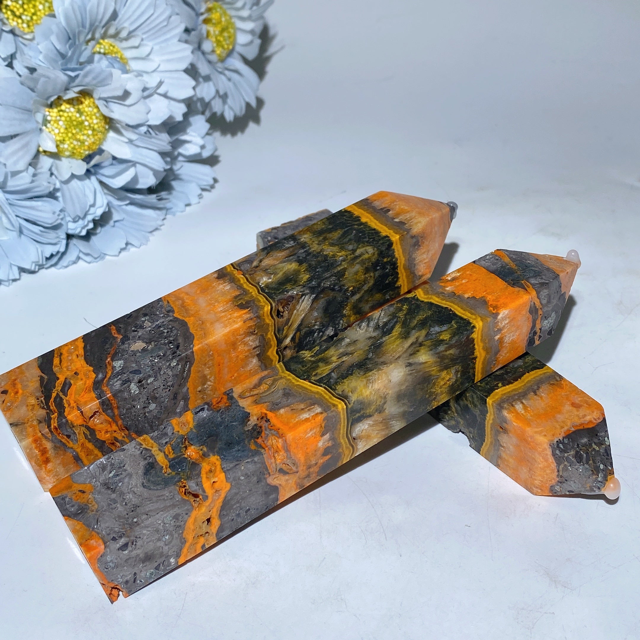 18cm Crystal Unicorn on Moon Carving Spiritual Figurine