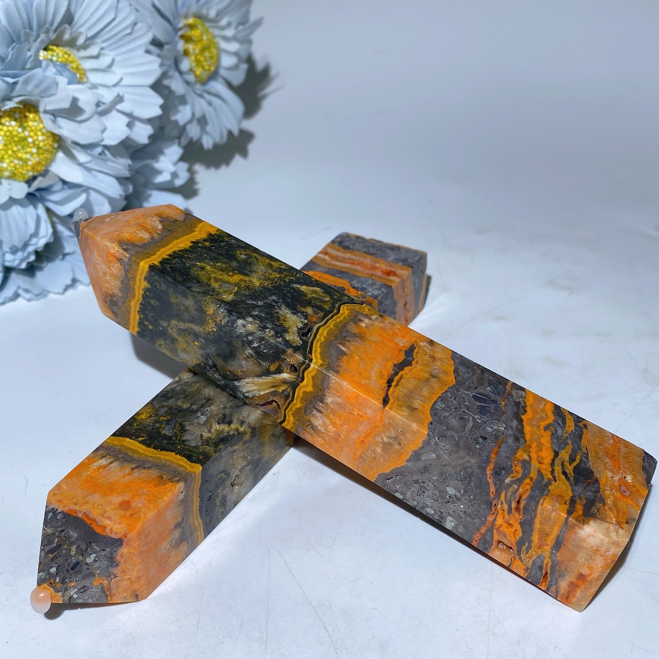 18cm Crystal Unicorn on Moon Carving Spiritual Figurine