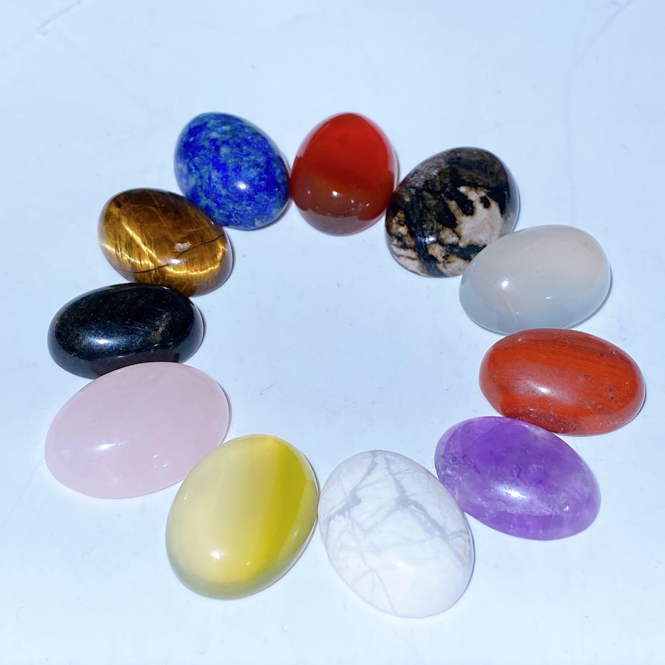15-20mm Mixed Crystal Cabochon for Healing Pendant