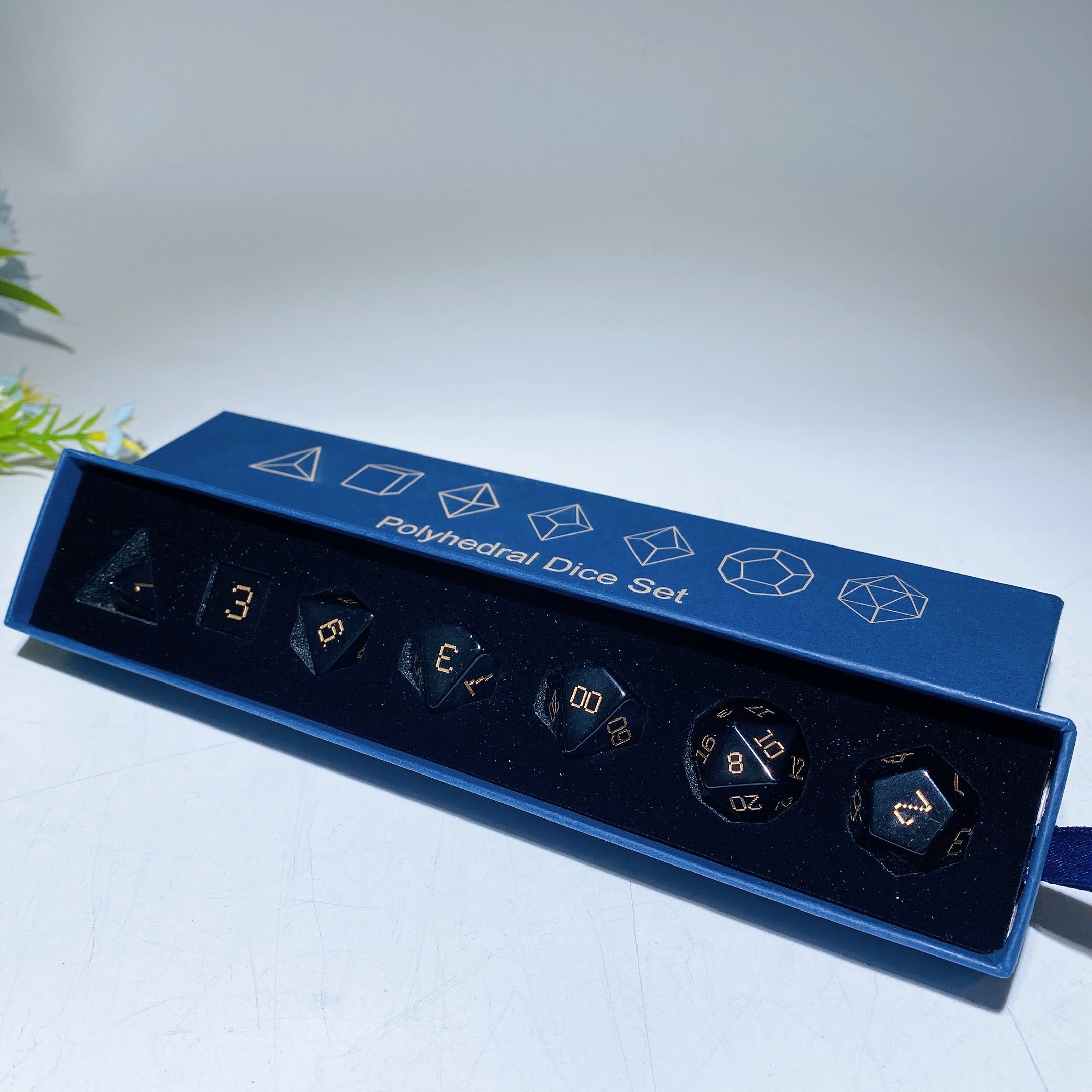 15-20mm Polyhedral Crystal Healing Dice Set Unique Shapes